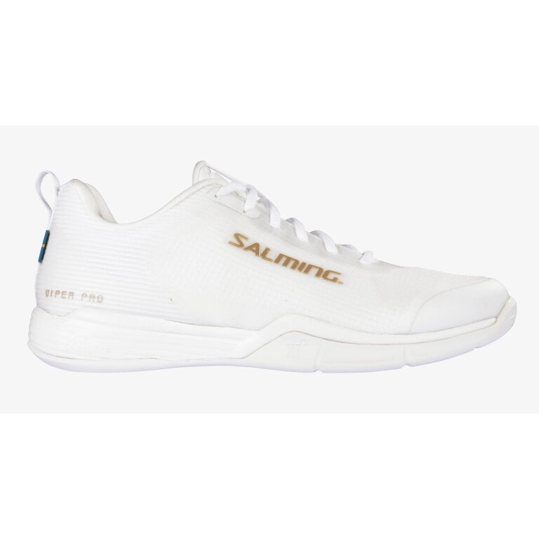Salming Hall Indoor Court Shoes Viper Pro Lightness/Mobility White/Gold Men