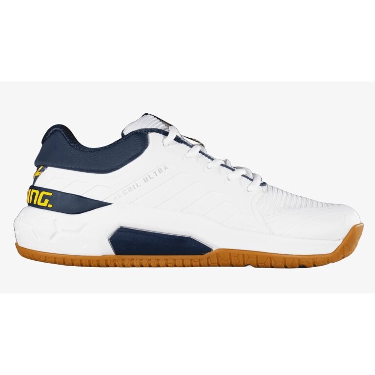 Salming Hall Indoor Court Shoes Recoil Ultra Stability/Cushioning White/Navy Blue Men's