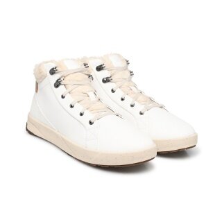 Saola Winter Shoes Bergen Warm (Leather, Fleece Lining) White Ladies