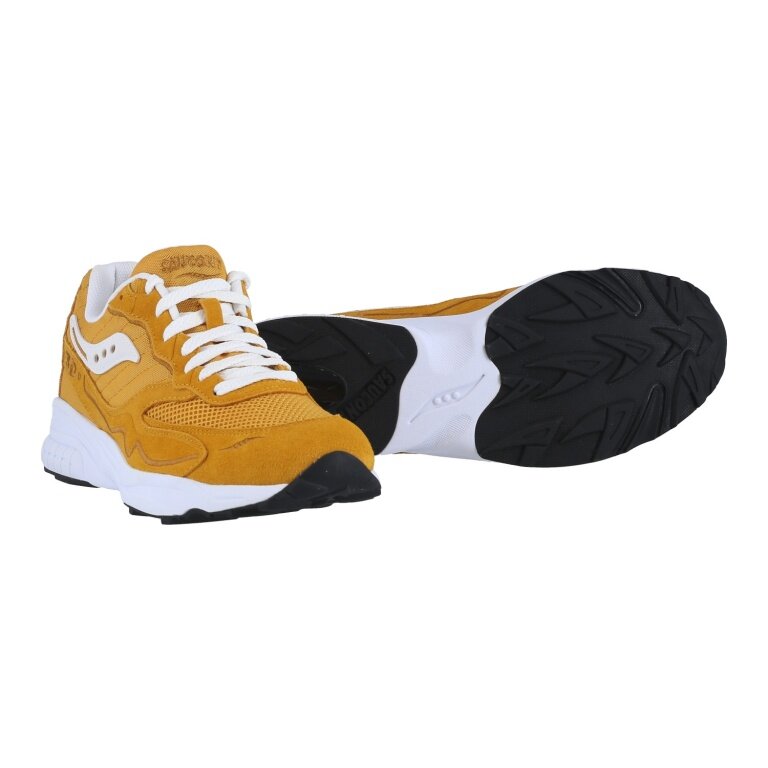 Saucony Sneakers 3D Grid Hurricane mustard yellow/beige men's