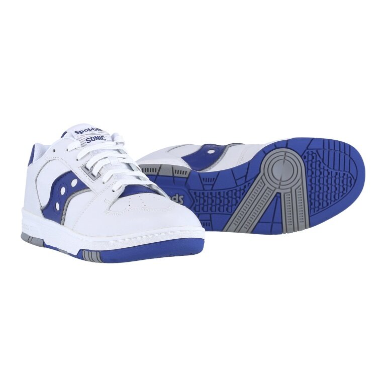 Saucony Sonic Low trainers white/royal blue men's