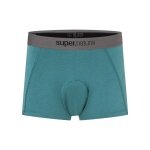 super natural Boxershort Bike Merino Unstoppable Padded (ergonomic seat pad) hydro blue Men