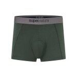 super natural Boxershort Bike Merino Unstoppable Padded (ergonomic seat pad) dark green Men