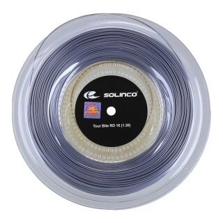 Solinco Tennis String Tour Bite Round (Durability+Power) Silver 200m Roll