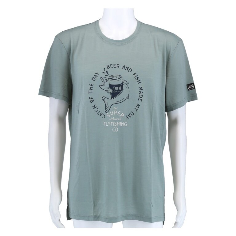 super natural leisure t-shirt Juhos Finest Tee - green men's