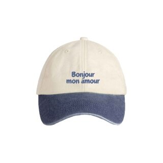 SWFD Baseball Cap Hello my love Two-Tone Cap beige/blue - 1 piece