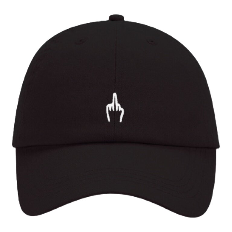 SWFD Baseball Cap Middle Finger Summer Cap Black - 1 Piece
