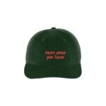 SWFD Baseball Cap more love please cord cap green - 1 piece