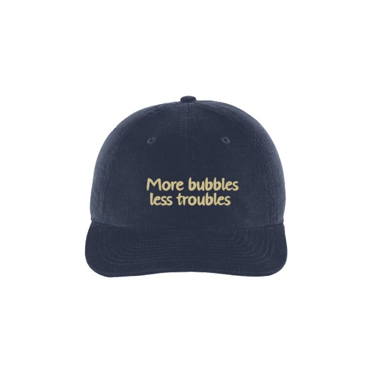 SWFD Baseball Cap More bubbles less troubles Cord Cap navy blue - 1 piece