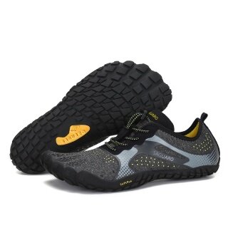 Saguaro Barefoot Shoes Sneakers Fast I (flexible sole, wide toe box) black/grey