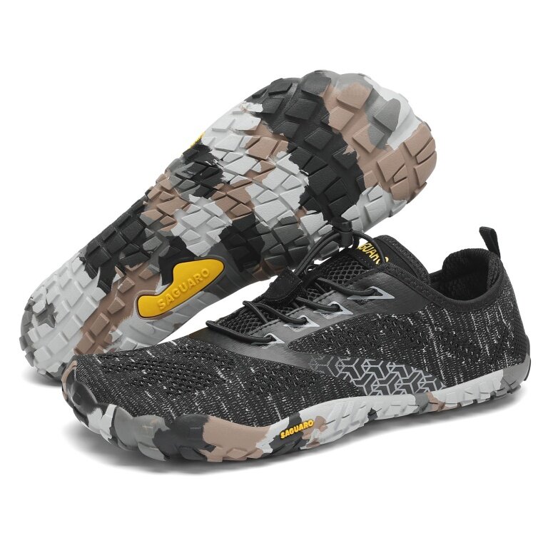 Saguaro Barefoot Shoes Smart II (flexible sole, wide toe box) black/grey