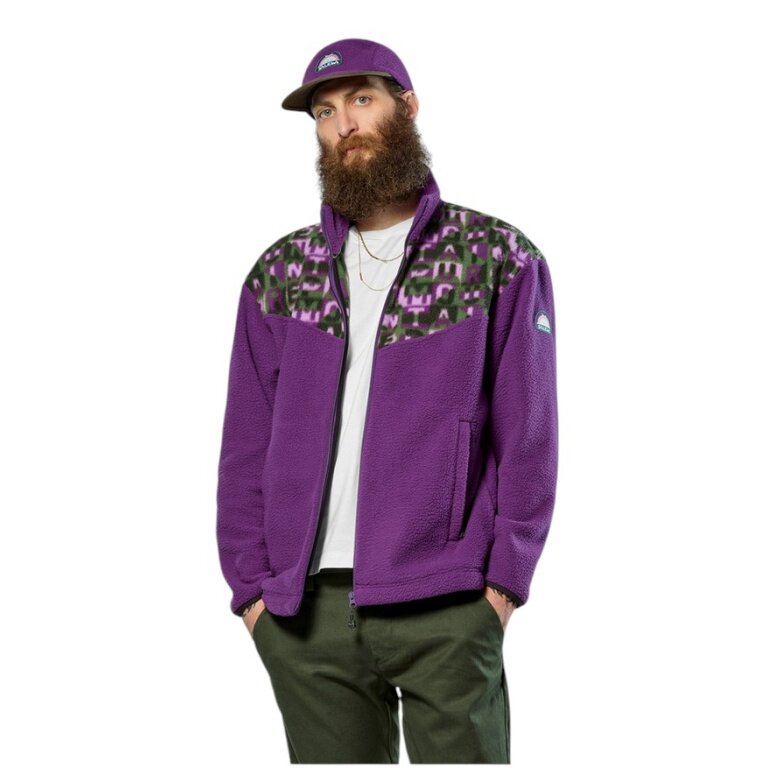 Salewa Eagle Anniversary Full Zip Fleece Jacket (warm, soft material) plum/purple men's
