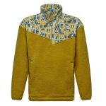 Salewa Fleece Jacket Eagle Anniversary Half Zip (warm, soft material) olive/gold yellow ladies