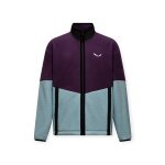 Salewa Fleece Jacket Fanes Full-Zip (warm, fluffy texture) violet/light blue men's