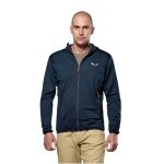 Salewa Fleece Jacket Puez Altavia Polarlite HD (with hood, soft material) navy blue men's