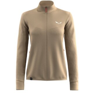 Salewa Fleece Jacket Puez Waffle Hybrid Polarlite (soft, quick-drying) sand brown ladies