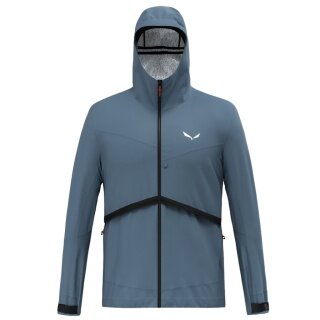Salewa Hybrid Softshell Jacket Puez Powertex (windproof, waterproof) java blue Men's