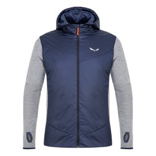 Salewa Hybrid Jacket Fanes Engineered Merino Hybrid (warm, windproof) navy blue/grey Men