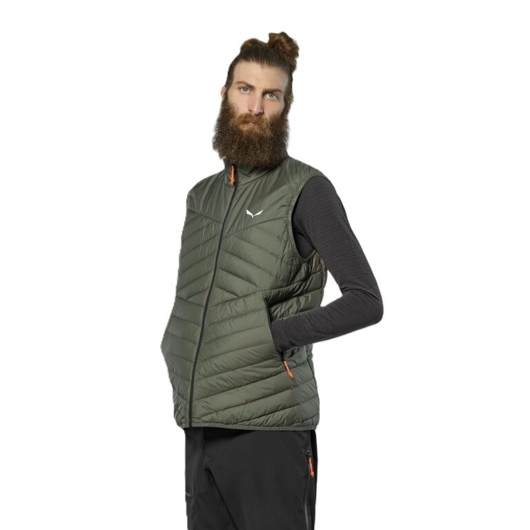 Salewa Brenta RDS Down Vest (light, warm, compressible) dark green men's
