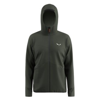 Salewa Hooded Jacket Puez Merino Durastretch (high wearing comfort) dark olive green men's