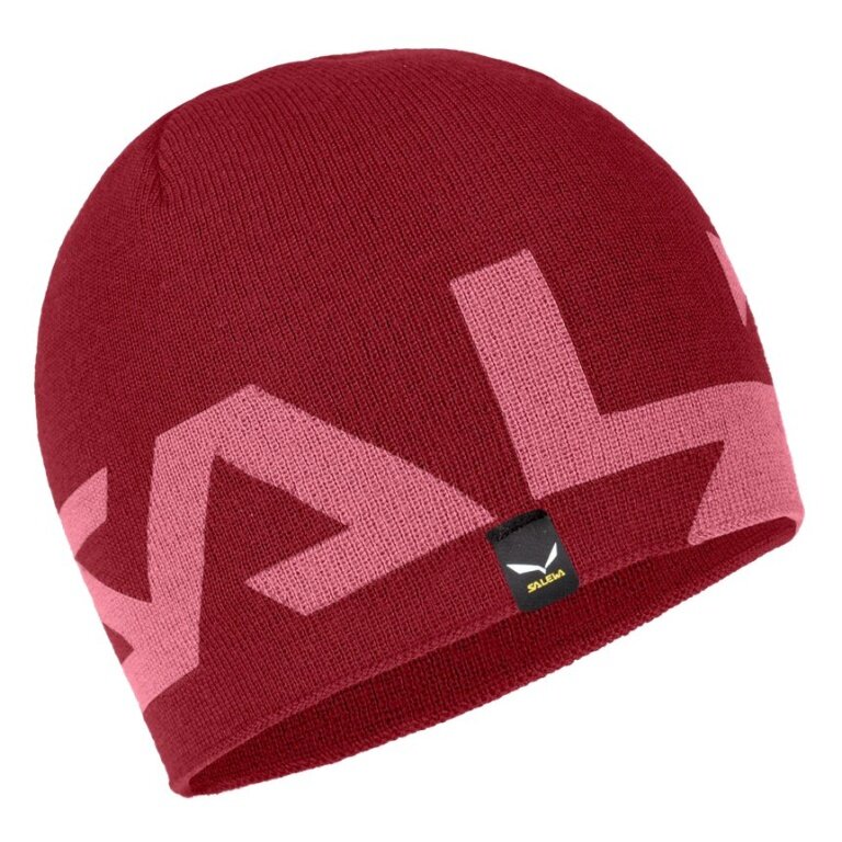 Salewa Beanie Antelao 2 (soft, reversible and breathable) red - 1 piece