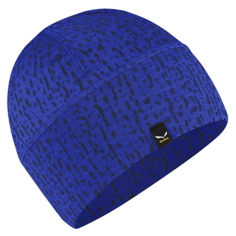 Salewa Fine Knit Hat (Beanie) Pedroc Alpine Merino (lightweight and breathable) electric blue- 1 piece