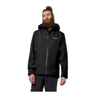 Salewa Ortles GTX 3L EPE Hiking Hard Shell Jacket (waterproof, windproof) black men's