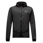 Salewa Fleece Jacket Sella Crevasse Hooded Jacket (warm, lightweight, high freedom of movement) black men's