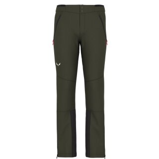 Salewa Winter Softshell Trousers Lagorai Durastretch (lightweight, water-repellent, breathable) olive green Men