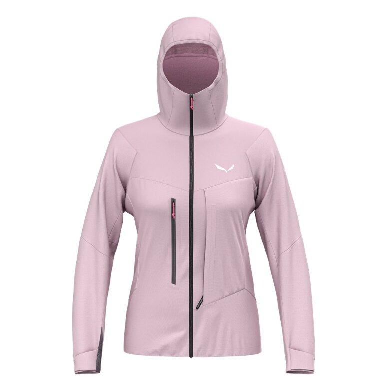 Salewa Softshell Jacket Sella Durastretch Hybrid (Hardshell, breathable, water-repellent) pink Women