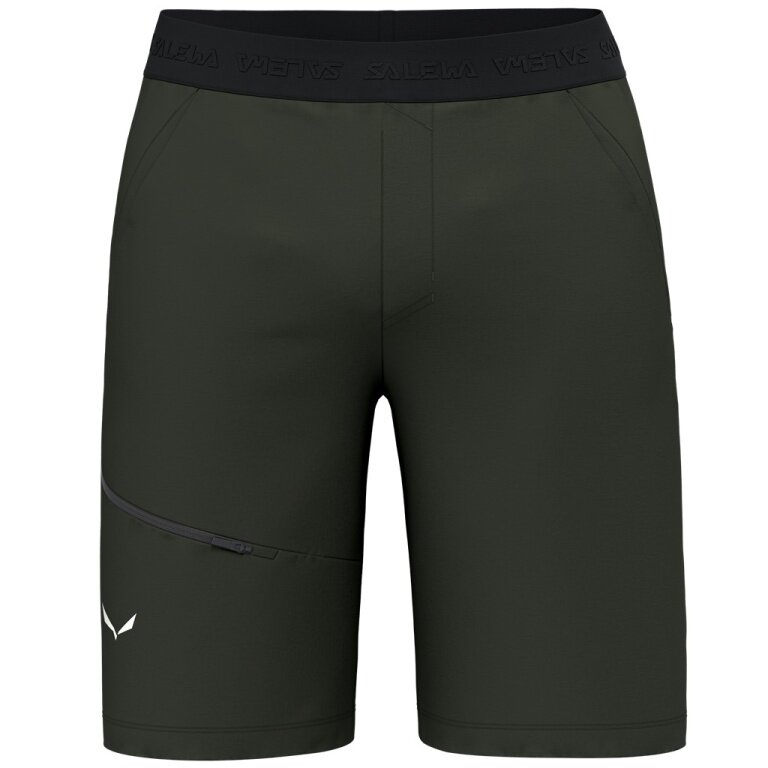 Salewa Trekking-Hiking Trousers Puez 4 Short (4-Way Stretch) short olive green Men