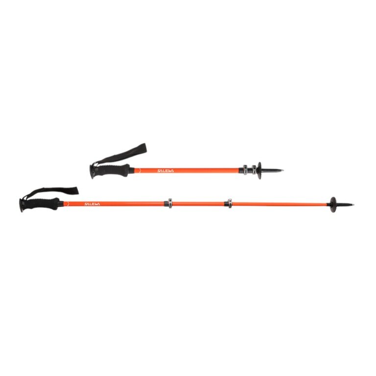 Salewa Puez Aluminum Pro Trekking Poles (Telescopic, lightweight, height-adjustable) orange - 2 pieces