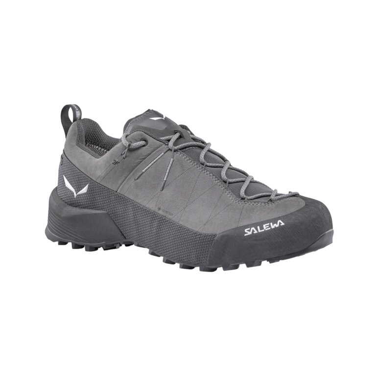 Salewa Wildfire Leather 2 GTX Hiking Shoes (Approach, Nubuck Leather, Waterproof) grey/black Men's