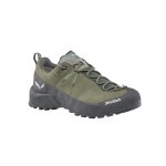 Salewa Wildfire Leather 2 GTX Hiking Shoes (Approach, Nubuck Leather, Waterproof) green/black Men's
