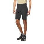 Salewa Softshell Hiking Trousers Puez Talveno DST (4-Way Stretch, Quick-Drying) Short Black Men's