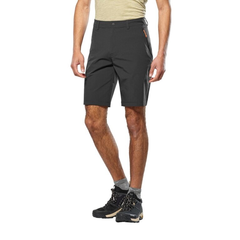 Salewa Softshell Hiking Trousers Puez Talveno DST (4-Way Stretch, Quick-Drying) Short Black Men's