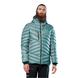 Salewa Down Jacket Ortles Medium 3 RDS (warm, water and wind resistant, compressible) teal blue men's