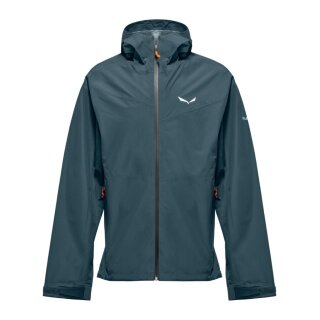 Salewa Trekking Hiking Jacket Puez Powertex (2.5-layer hardshell jacket, windproof and waterproof) pond blue men's