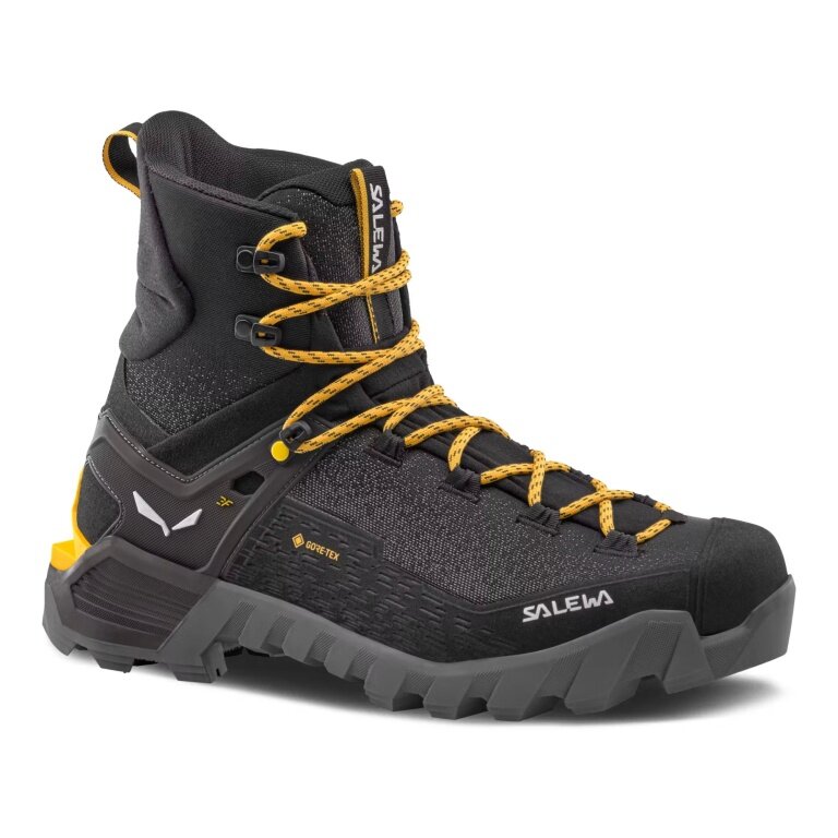 Salewa Ortles 2 Mid GTX Hiking Shoes (Mountaineering, waterproof) black/asphalt grey men's