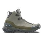 Salewa Puez Leather Mid Powertex Hiking Shoes (Trekking, Nubuck Leather, Waterproof) hunter green/olive Men's