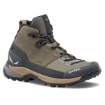 Salewa Puez Leather Mid Powertex Hiking Shoes (Trekking, Nubuck Leather, Waterproof) bungee cord brown/onyx Ladies
