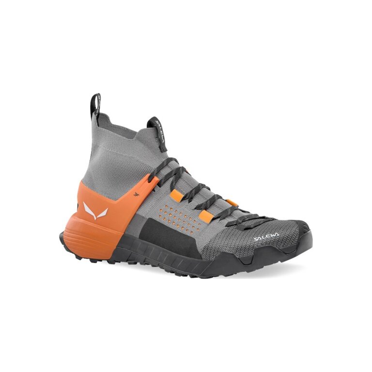 Salewa Wildfire NXT Knit Hiking Shoes (Approach, 3F System) grey/black/orange men's
