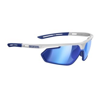 Salice sunglasses cycling glasses 018RW (Lens: Hydrophobic RW Blue) white/blue - 1 pair of glasses