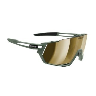 Salice sunglasses cycling glasses 029RW (Lens: Hydrophobic RW Gold) green/gold - 1 pair of glasses