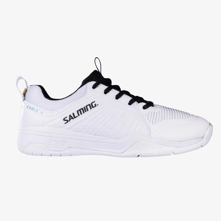 Salming Hall Indoor Court Shoes Eagle 2 Stability/Comfort 2023 White/Black Men's