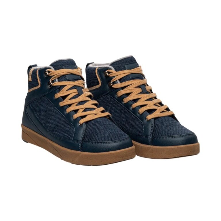 Saola Winter Shoes Machu Waterproof (waterproof, fleece lining) navy blue men's