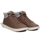 Saola Winter Shoes Bergen Warm (Leather, Fleece Lining) Chocolate Brown Men's