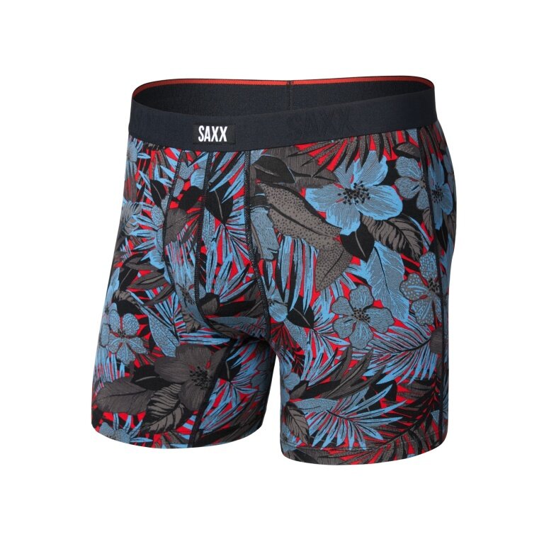 SAXX Boxershorts Vibe Xtra Soft Comfort Boxer Brief Fly Leaves blue/black Men's - 1 piece