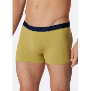 Schiesser Underwear Boxer Shorts Modal Striped Lime Men's - 1 Piece