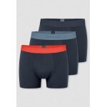 Schiesser Underwear Boxer Shorts 95/5 Organic Cotton Woven Elastic Waistband Multicoloured 920 Black Men's - Pack of 3
